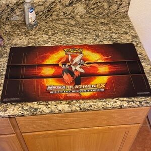 Pokemon Mega Blaziken EX Playmat - Red and Black